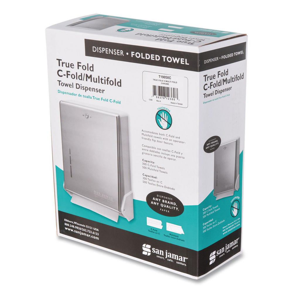 San Jamar Paper Towel Dispensers: Dispenser Type: Towel; Dispenser Style: Manual; Towel Compatibility: Multifold; Activation Method: Manual - SJMT1905XC
