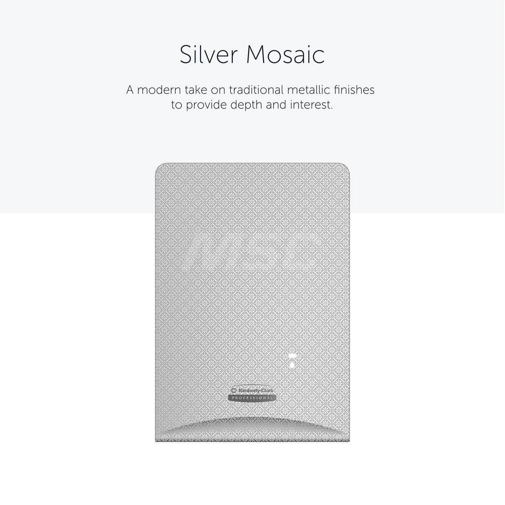 Kimberly-Clark Professional ICON Faceplate, Silver Mosaic Design, for Automatic Skin Care Dispensers - 58764