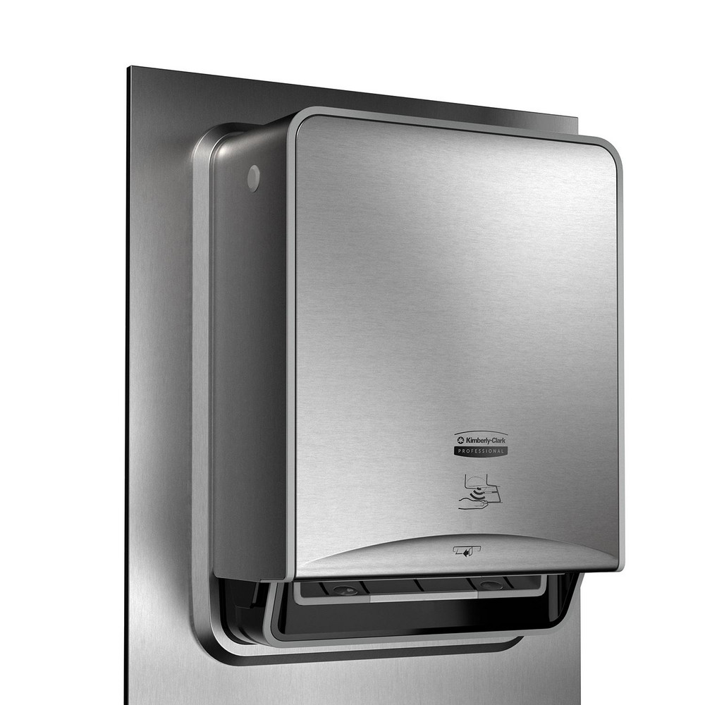 Kimberly-Clark Professional ICON Automatic Roll Towel Recessed Dispenser Housing with Trim Panel, Stainless Steel, Module Sold Seperately - 53699
