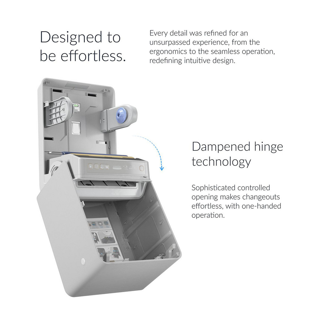 Kimberly-Clark Professional ICON Automatic Roll Towel Recessed Dispenser Housing with Trim Panel, Stainless Steel, Module Sold Seperately - 53699