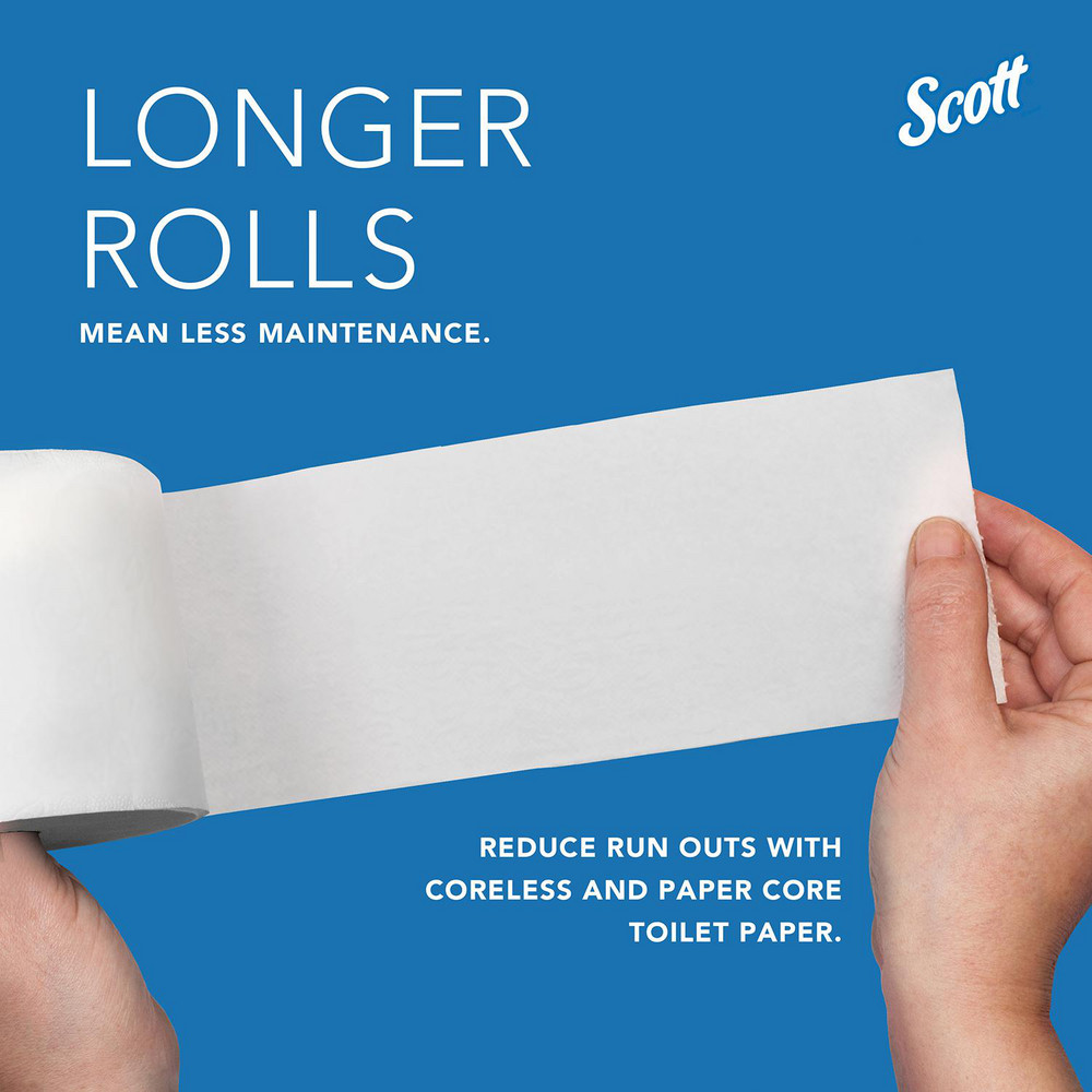 Scott Pro High Capacity Coreless Standard Roll Toilet Paper Dispenser, 4 Roll Capacity, Black, 11.25" x 12.75" x 6.19" - 44518