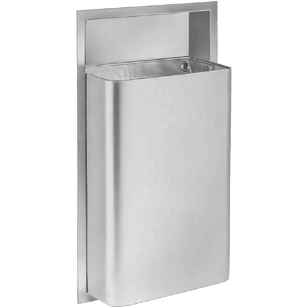 Bradley Stainless Steel Feminine Hygiene Product Receptacle - 344-000000