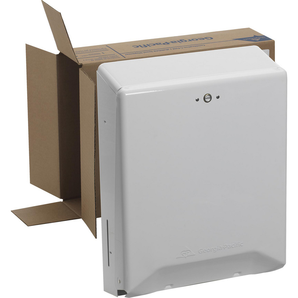 Georgia Pacific C-Fold/M-Fold Paper Towel Dispenser, White Metal - 56601