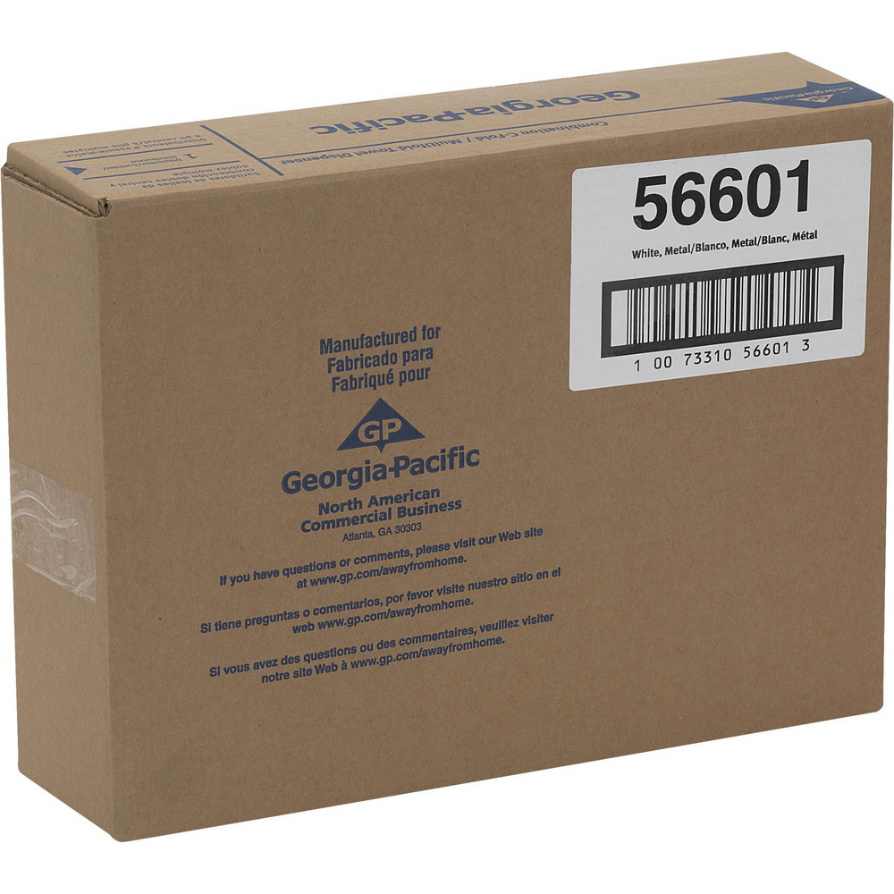 Georgia Pacific C-Fold/M-Fold Paper Towel Dispenser, White Metal - 56601