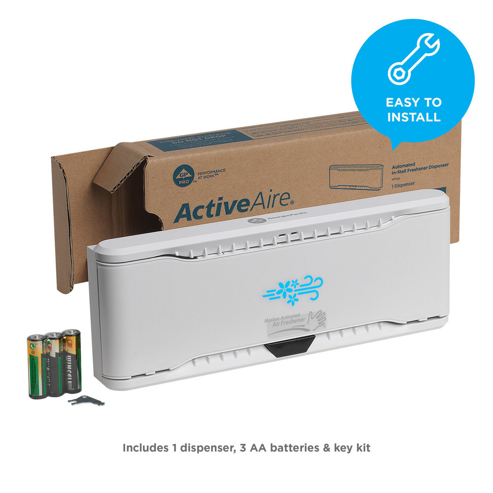 Georgia Pacific Activeaire Automatic In-Stall Freshener Dispenser, White - 56769