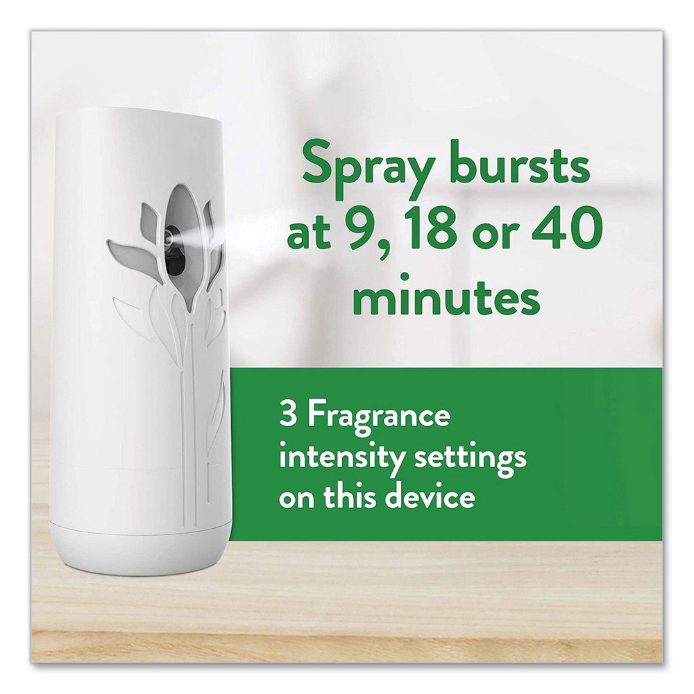 Air Wick Freshmatic Ultra Automatic Starter Kit, 3.19 x 8.44 x 7.75, White/Gray, Fresh Linen, 4/Carton - RAC01918CT