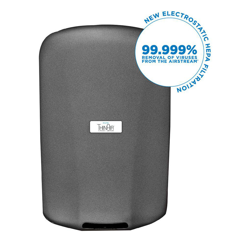 Excel Dryer Excel Dryer ThinAir® TA-GRV-H, Graphite, 208-277V with eHEPA® - 328116H