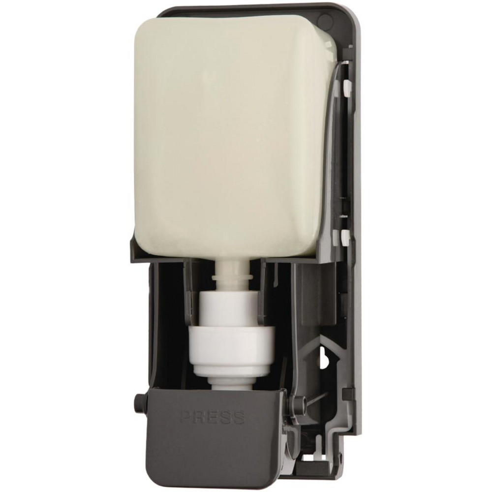 Soap2o Wall Mounted Dispenser, 1,000 mL, 5 x 5 x 11, Black/Faux Stainless Steel, 12/Carton - SZO2100BS13SPR