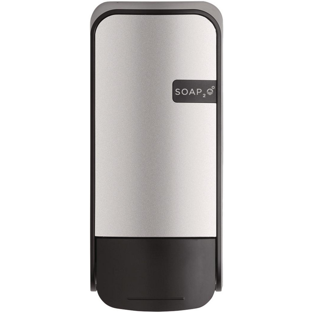 Soap2o Wall Mounted Dispenser, 1,000 mL, 5 x 5 x 11, Black/Faux Stainless Steel, 12/Carton - SZO2100BS13SPR
