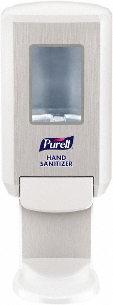 PURELL® PURELL CS4 Push-Style Hand Sanitizer Dispenser, For 1200 mL PURELL CS4 Hand Sanitizer Refills, White - 5121-01