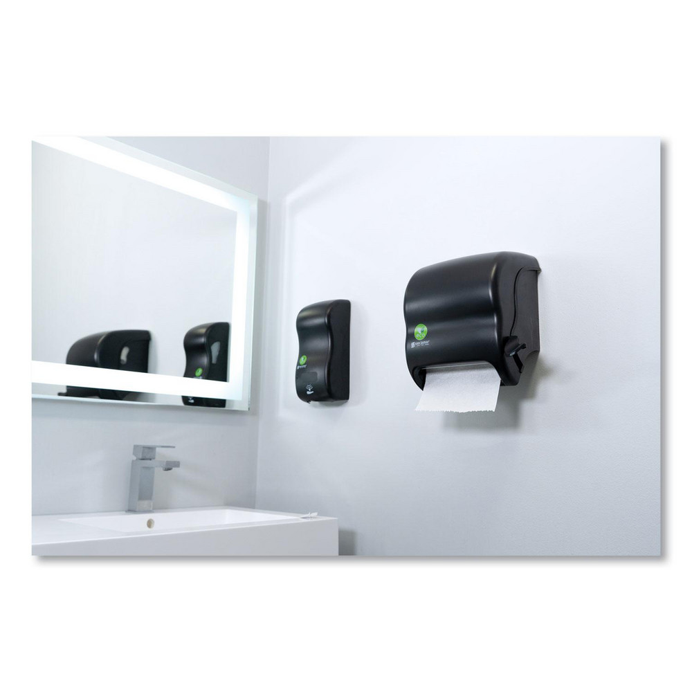 San Jamar 900 mL Foam Hand Sanitizer/Soap Dispenser Stand & Hand Soap Dispenser - SJMSF900REBK
