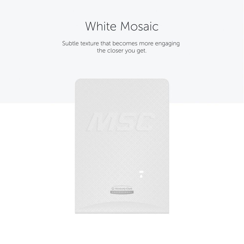 Kimberly-Clark Professional ICON Faceplate, White Mosaic Design, for Automatic Skin Care Dispensers - 58774