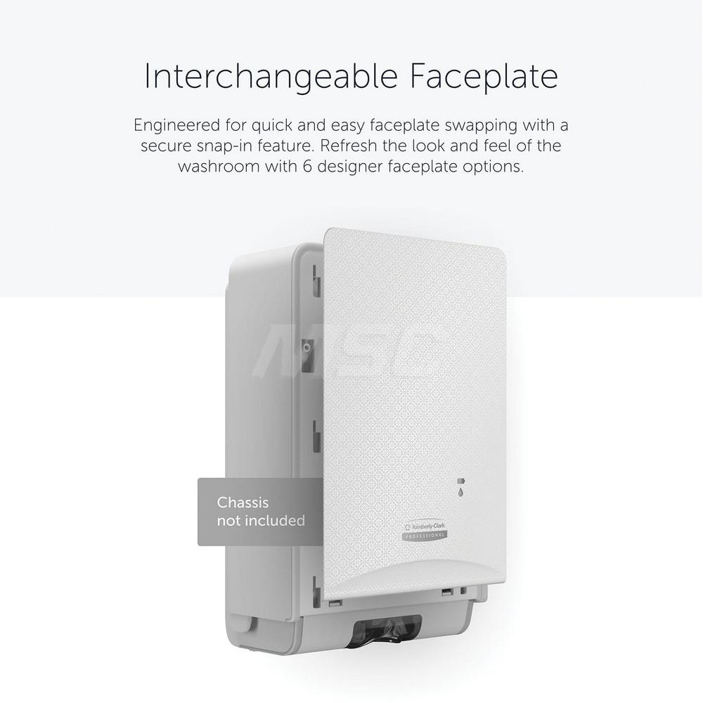 Kimberly-Clark Professional ICON Faceplate, White Mosaic Design, for Automatic Skin Care Dispensers - 58774