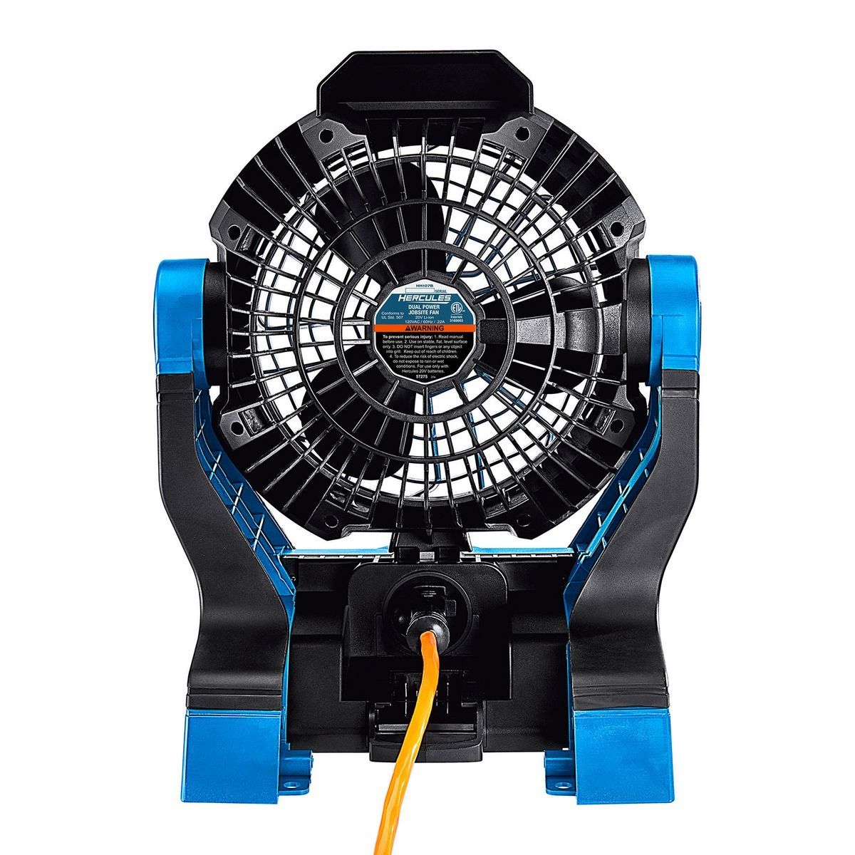 Ventilador para trabajo Hercules 20V/120V inalámbrico con doble potencia en el sitio de trabajo - Solo herramienta - 57275.