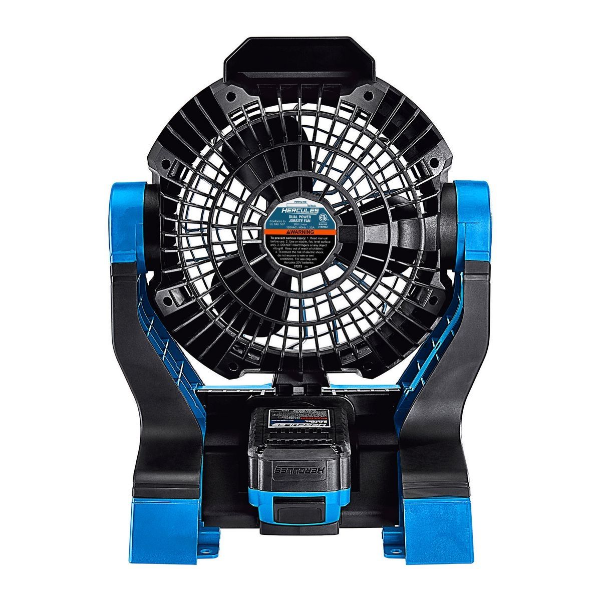 Ventilador para trabajo Hercules 20V/120V inalámbrico con doble potencia en el sitio de trabajo - Solo herramienta - 57275.