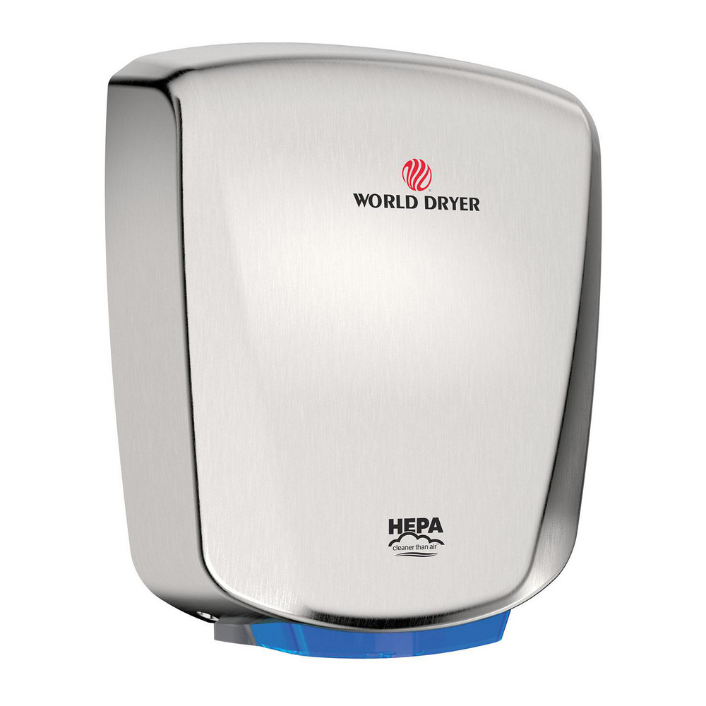 World Dryer Electric Hand Dryers: Hardwire, Touchless, Stainless Steel - Q-973A2
