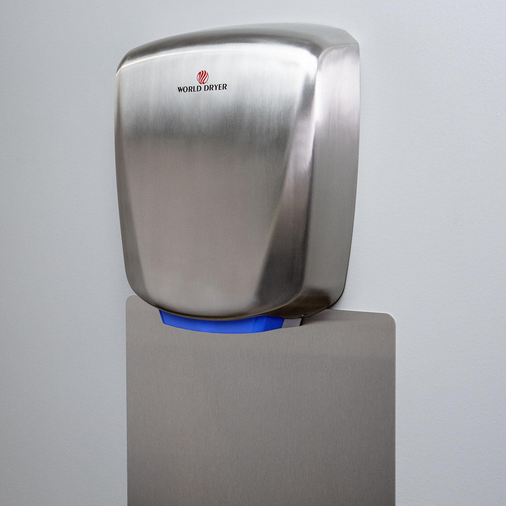 World Dryer Electric Hand Dryers: Hardwire, Touchless, Stainless Steel - Q-973A2