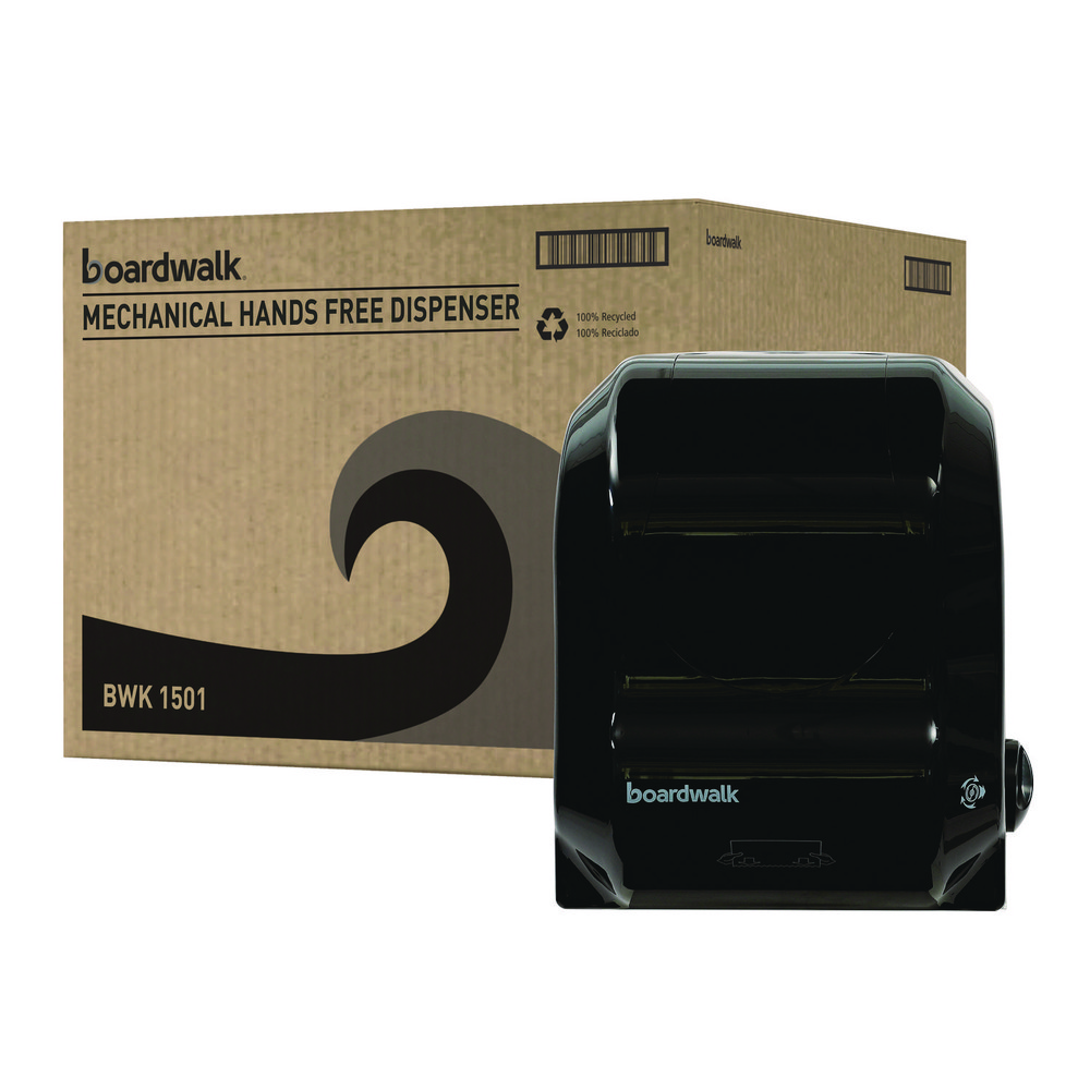 Boardwalk Paper Towel Dispensers: Dispenser Type: Towel; Dispenser Style: Hands-Free; Towel Compatibility: Roll; Activation Method: Hands-Free - BWK1501