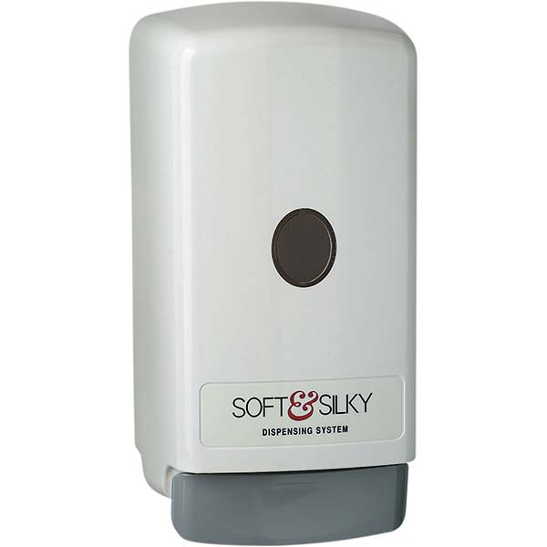 Alpine Industries 800 mL Push Operation Liquid & Gel Hand Soap & Sanitizer Dispenser - ALP425-GRY