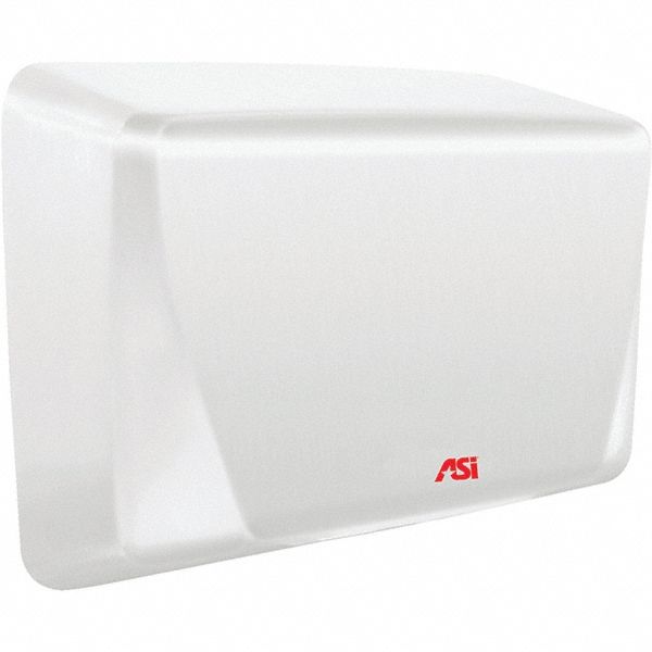ASI-American Specialties, Inc. 1000 Watt White Finish Electric Hand Dryer - 0199-3-00