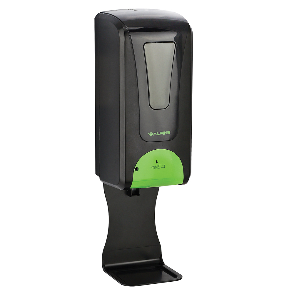 Alpine Industries 1200 mL Automatic Liquid & Gel Hand Soap & Sanitizer Dispenser - ALP430-L-T-BLK