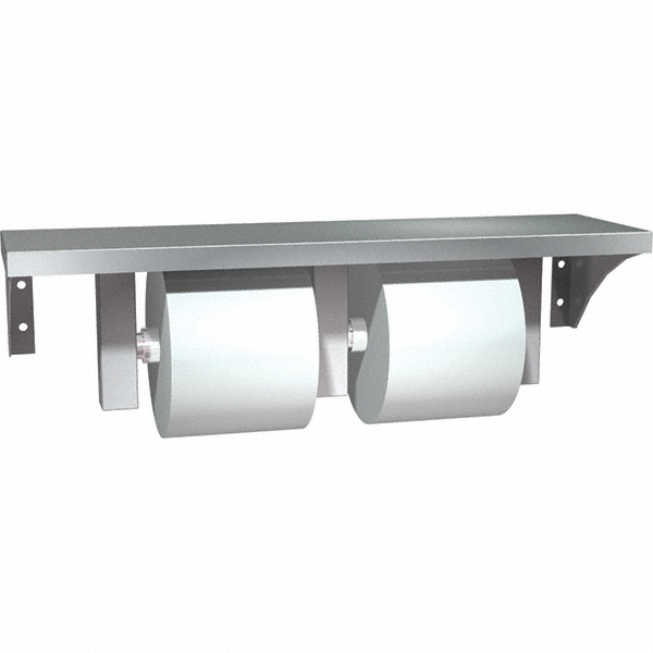 Made in USA STANDARD TWO-ROLL SS TOILET PAPER DISPENSER - TP-2