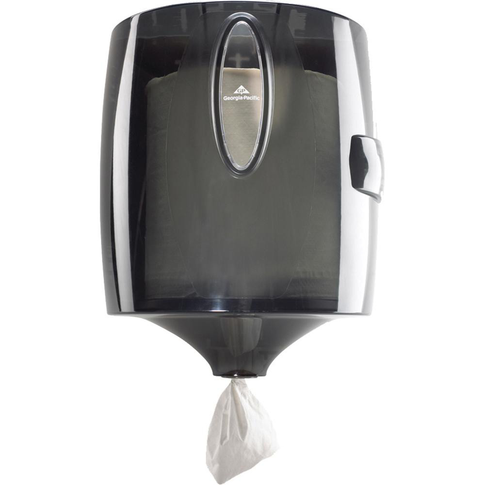 Georgia Pacific Universal Centerpull Paper Towel And Wiper Dispenser, Black - 54050