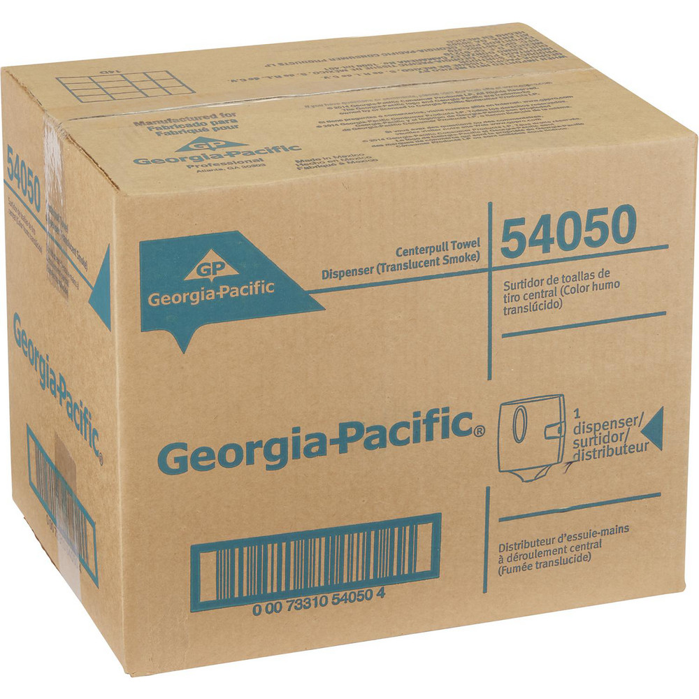 Georgia Pacific Universal Centerpull Paper Towel And Wiper Dispenser, Black - 54050