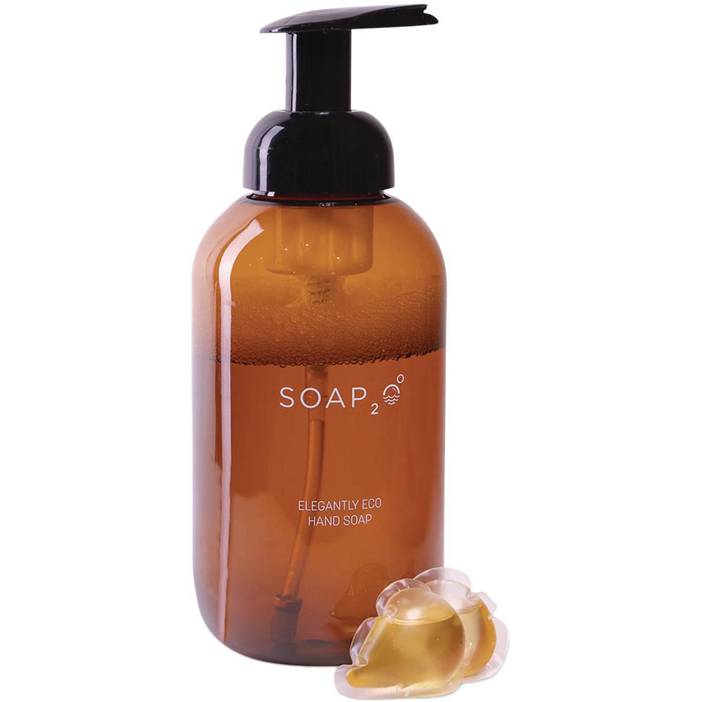 Soap2o Eco Plastic Soap Dispenser, 500 mL, Brown, 30/Carton - SZOS2OHS500F
