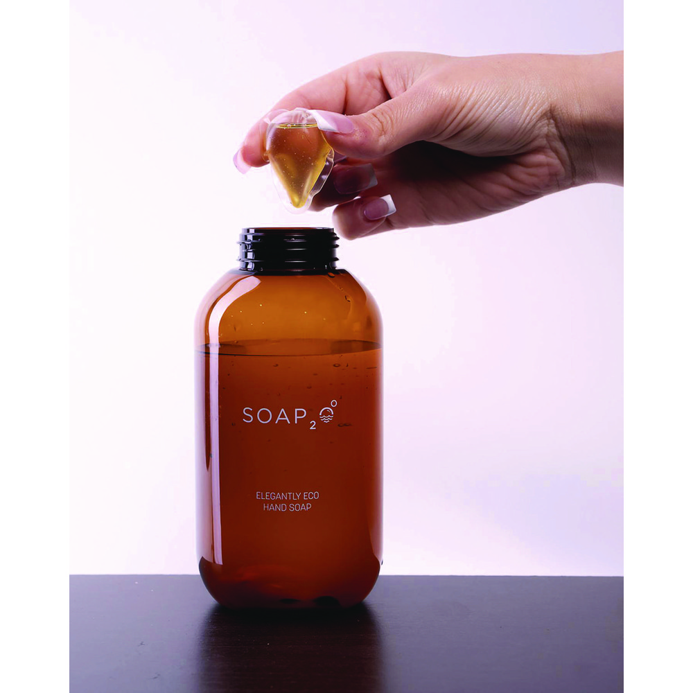 Soap2o Eco Plastic Soap Dispenser, 500 mL, Brown, 30/Carton - SZOS2OHS500F