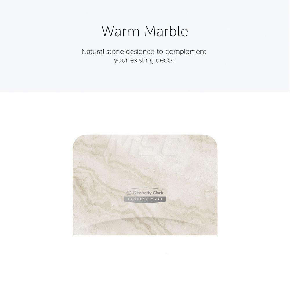 Kimberly-Clark Professional ICON Faceplate, Warm Marble Design, for Coreless Standard Roll Vertical Toilet Paper Dispensers 2 Roll - 58791