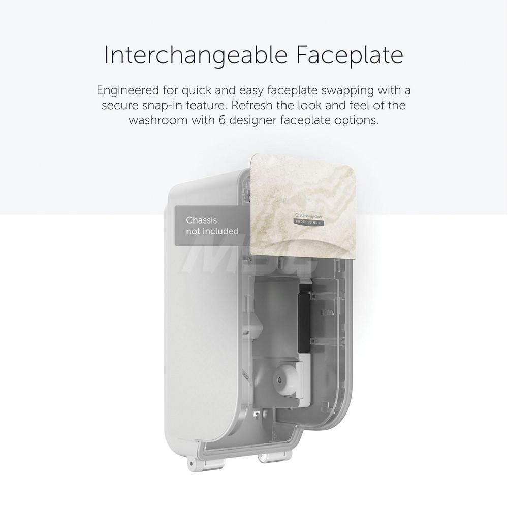 Kimberly-Clark Professional ICON Faceplate, Warm Marble Design, for Coreless Standard Roll Vertical Toilet Paper Dispensers 2 Roll - 58791