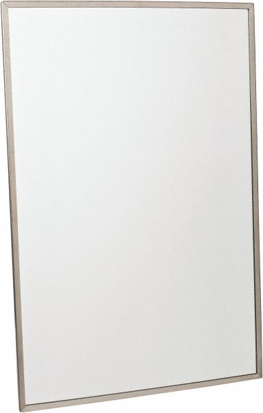 Made in USA 24 Inch Wide x 36 Inch High, Theft Resistant Rectangular Glass Washroom Mirror - 0620-2436