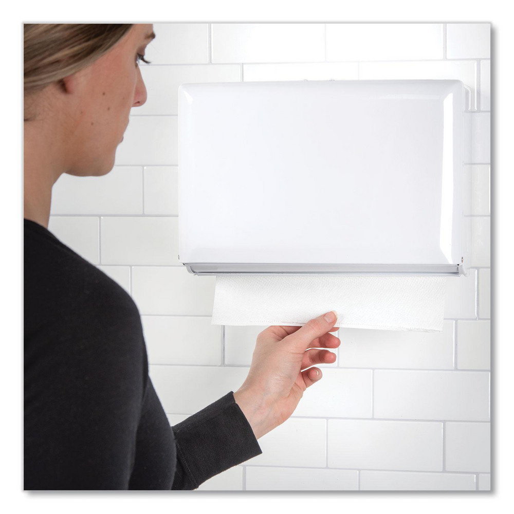 San Jamar Paper Towel Dispensers: Dispenser Type: Towel; Dispenser Style: Manual; Towel Compatibility: Single Fold; Activation Method: Manual - SJMT1800WH