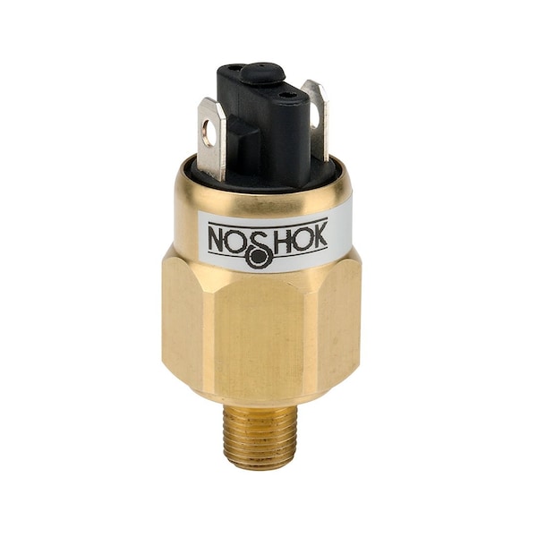 Interruptor de presión de la serie Noshok 100, latón, SPST, NC, 1/8" NPT, -3 a -25"Hg Vac, Torre Weatherpack - 100V-2-1-3/25-vac-97