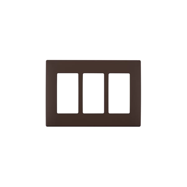 Leviton WALLPLATES RENU 3 GANG WLPLT WALNUT BARK - REWP3-WB