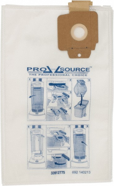 PRO-SOURCE Pack of 10 Meltblown Polypropylene & Paper Vacuum Bags - PAP692