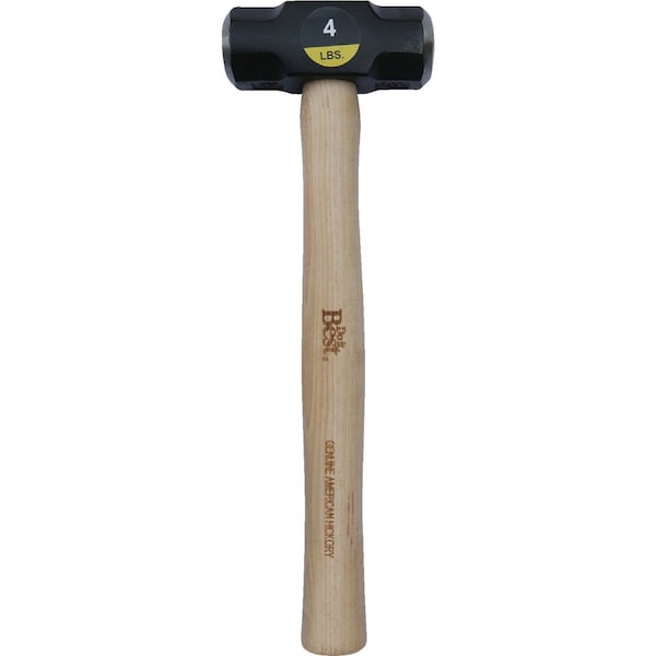 All-Source 4 Lb. Steel Double Face Drilling Hammer with Hickory Handle - 30915