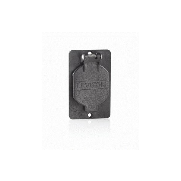 Leviton Power Distribution Units Pdus Coverplate Single-Gang Flip-Lid 1.39 - 3057-E