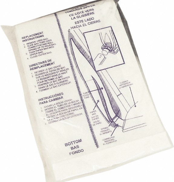 Nilfisk Pack of 10 Paper Vacuum Bags - 140 7015 040
