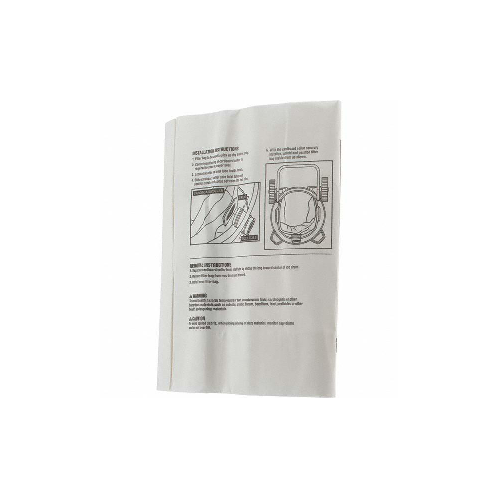 Ridgid Vacuum Cleaner Bags: Bag Type: Disposable Filter Bag; Pickup Type: Dry Pickup; Compatible Vacuum Type: Canister Vacuum; Compatible Vacuum Capacity: 16 gal (US) - 23743