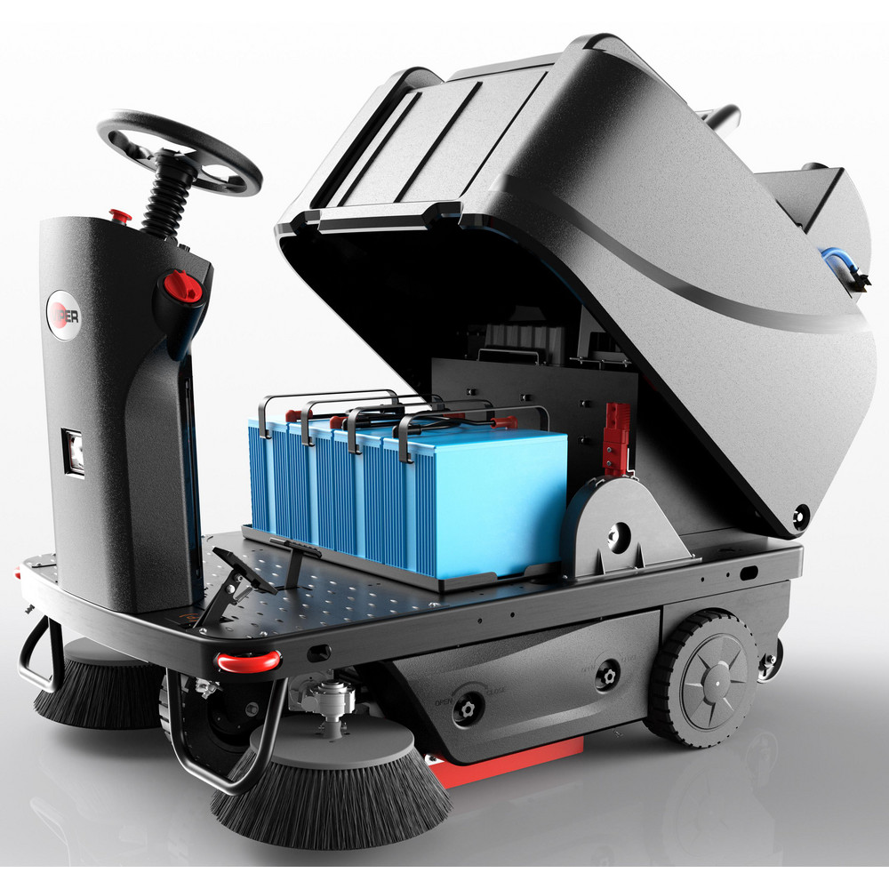 Nilfisk Floor & Carpet Sweepers: Sweeper, Triple Brush, 53, Battery - ROS1300-255