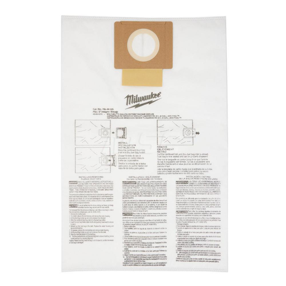 ATI Tools Vacuum Cleaner Bags: Bag Type: Fine-Dust Collection Bag; Pickup Type: Dry Pickup; Compatible Vacuum Type: Handheld Vacuum; Compatible Vacuum Capacity: 1 - ATI560A-3