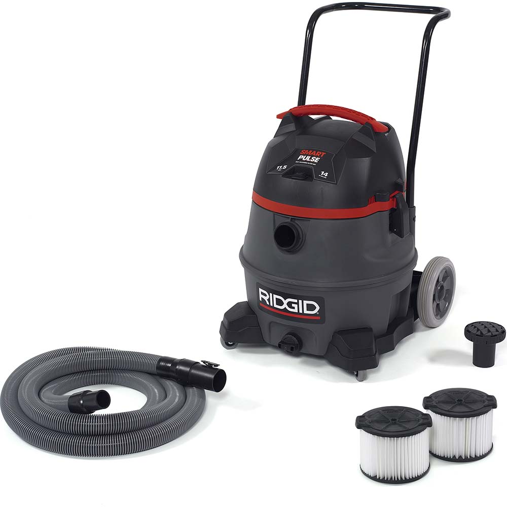 Ridgid Wet/Dry Vacuum: Electric, 14.0 gal, 11.5 Amp - 50373