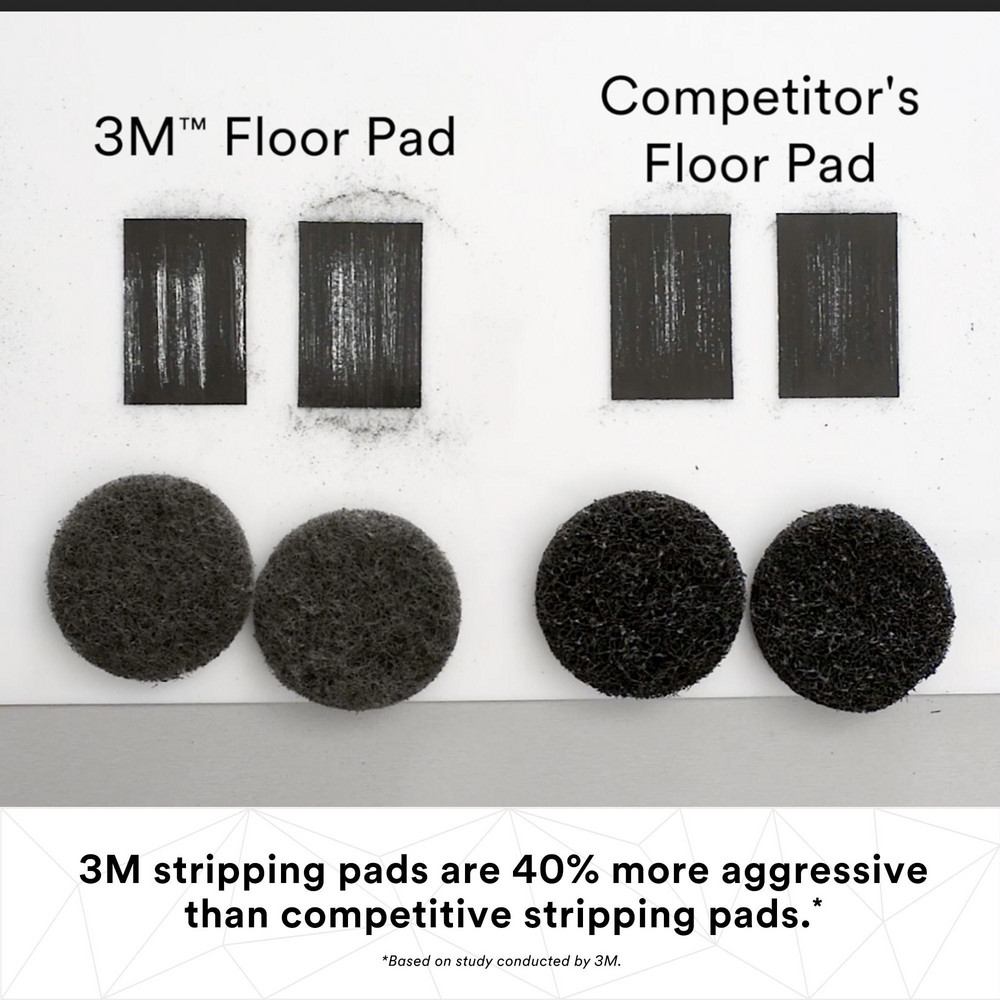 3M Floor Pads, Bonnets & Screens: Type: Niagara™ Natural Tan Hog's Hair Pad 3500N; Product Type: Floor Pad; Material: Non-Woven Polyester, Non-Woven Nylon - 7010303722