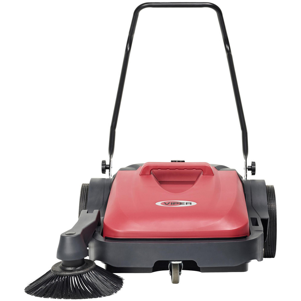 Nilfisk Floor & Carpet Sweepers: Walk-Behind Sweeper, Double Brush, 27.5, Manual - 50000504