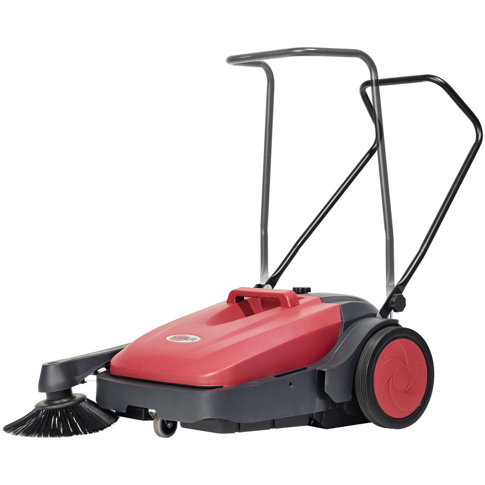 Nilfisk Floor & Carpet Sweepers: Walk-Behind Sweeper, Double Brush, 27.5, Manual - 50000504