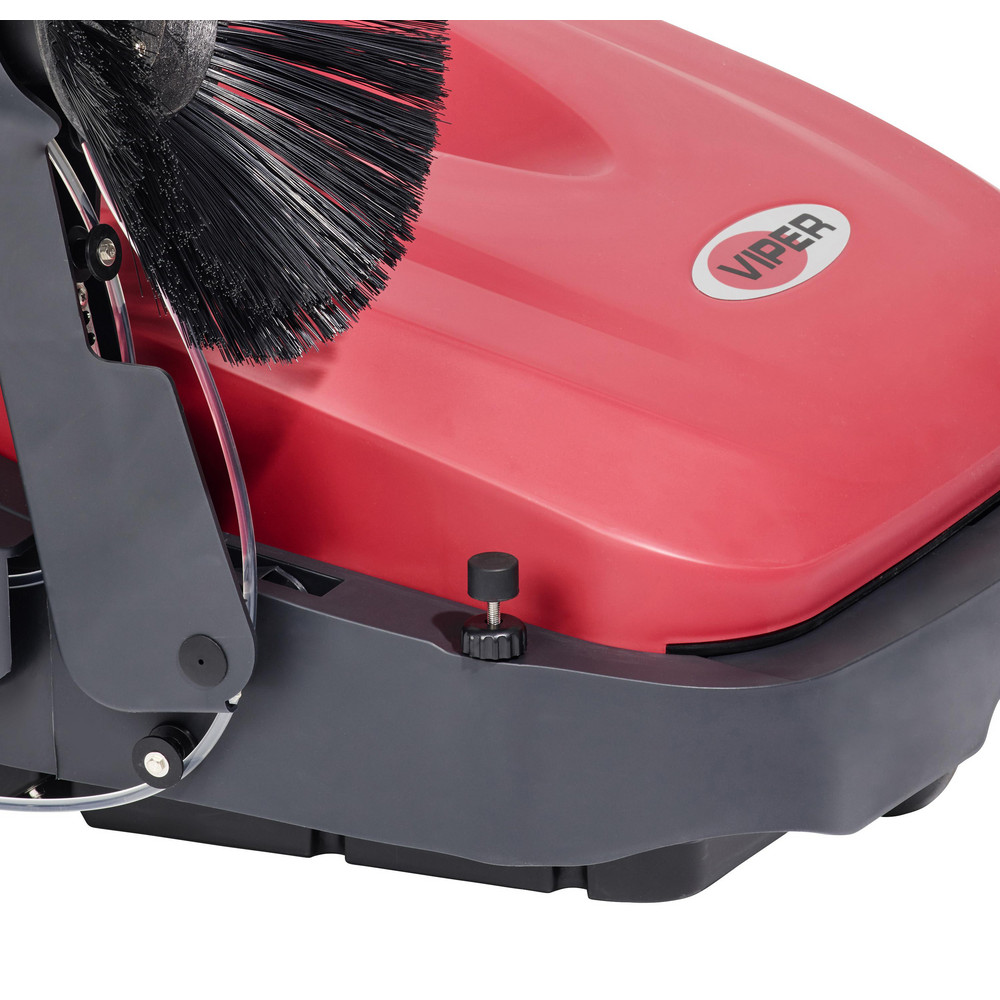 Nilfisk Floor & Carpet Sweepers: Walk-Behind Sweeper, Double Brush, 27.5, Manual - 50000504