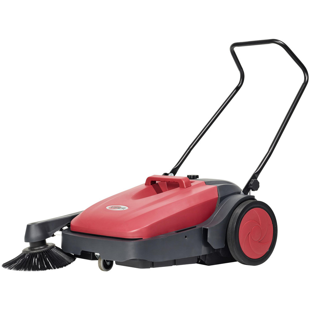 Nilfisk Floor & Carpet Sweepers: Walk-Behind Sweeper, Double Brush, 27.5, Manual - 50000504
