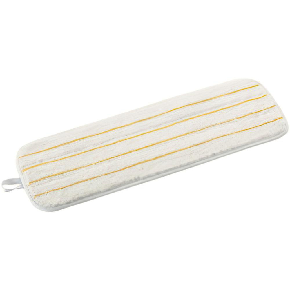 3M 3M™ Easy Shine Applicator Pad, White With Yellow Stripes, 18 in, 10/Case - 7000127861